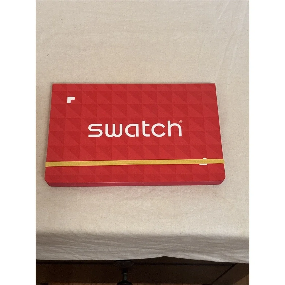 Swatch Promotional Giveaway Notebook Rare Red Dot Grid Journal Collectible